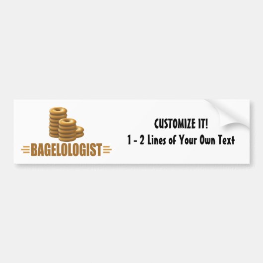 Funny Bagels Bumpersticker (Voorkant)