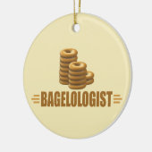 Funny Bagels Keramisch Ornament (Links)