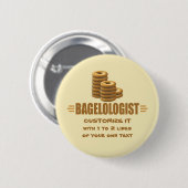 Funny Bagels Ronde Button 5,7 Cm (Voorkant /achterkant)