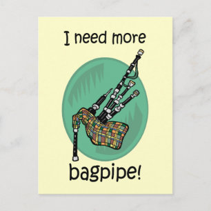 Funny bagpipe briefkaart