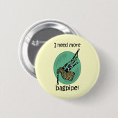 Funny bagpipe ronde button 5,7 cm (Voorkant /achterkant)