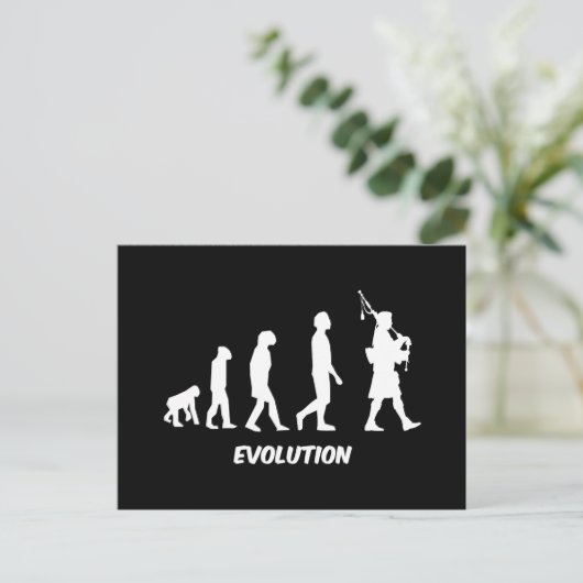 Funny bagpipes briefkaart (Staand voorkant)