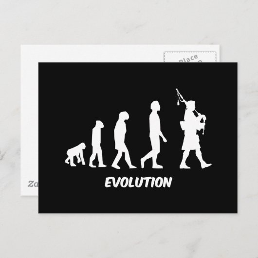 Funny bagpipes briefkaart (Voorkant / Achterkant)