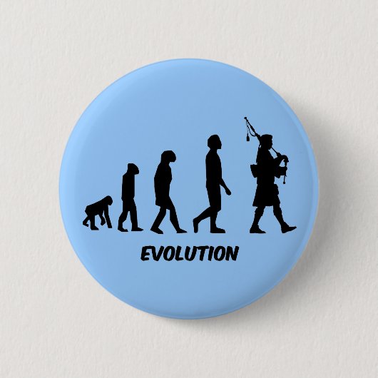 Funny bagpipes ronde button 5,7 cm (Voorkant)