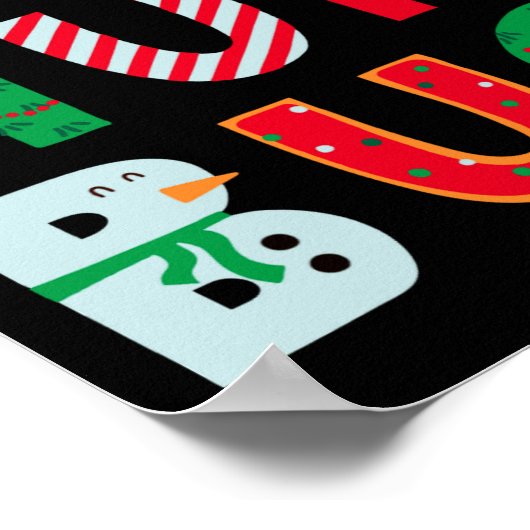 Funny Bah Humbug Holiday  Poster (Hoek)