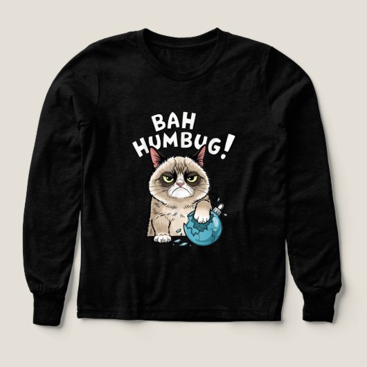 Funny Bah Humbug Holiday Shirt (Voorkant)
