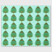 Funny Bah Humbug-kerstgedicht Cadeaupapier (Vlak)