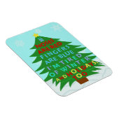 Funny Bah Humbug-kerstgedicht Magneet (Rechterzijde)