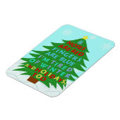 Funny Bah Humbug-kerstgedicht Magneet (Linkerzijde)