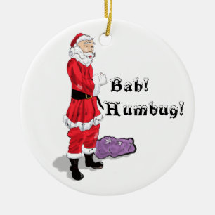 Funny Bah Humbug Kerstkerstkerstkerstkerstkerstker Keramisch Ornament