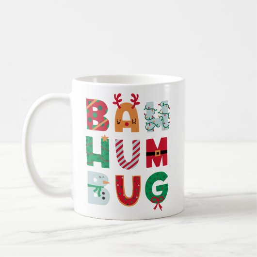 Funny Bah Humbug Koffiemok (Links)