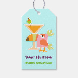 Funny Bah Humbug Toucan Bird Martini Kersti Cadeaulabel