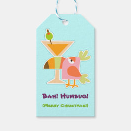 Funny Bah Humbug Toucan Bird Martini Kersti Cadeaulabel
