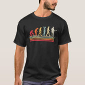 Funny Baid Evolution of Man  Retro Mannen D T-shirt (Voorkant)