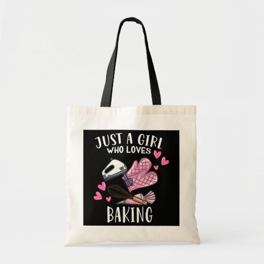 Funny Bake, alleen een meisje dat van me houdt Tote Bag (Voorkant)
