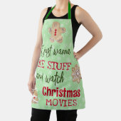 Funny Bake en Bekijk kerstfilms Apron Schort (Insitu)