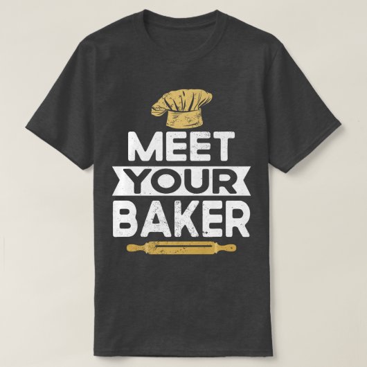 Funny Bake Lover Bread Baker Whisk Taker Ba T-shirt (Design voorkant)