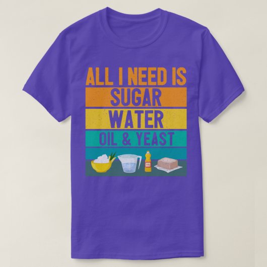 Funny Baker Bread Bread Baker Retro T-shirt (Design voorkant)