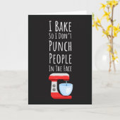Funny Baker Cards Baking Cook Chef Food Cooking Kaart (Gele Bloem)