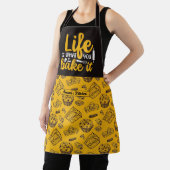Funny Baker Life Quote  Cake Muffin Pattern Schort (Insitu)