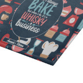 Funny Baker Meme Baking Pun Retro Bakery Patroon Snijplank (Hoek)