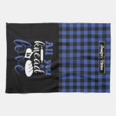 Funny Baker Pun... alles wat je weet is liefdesspe Theedoek (Horizontaal)