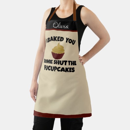 Funny Baker Schort - Aangepaste naam en offerte ca (Insitu)