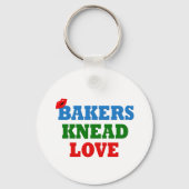 Funny Bakers need (Knead) Love Sleutelhanger (Voorkant)