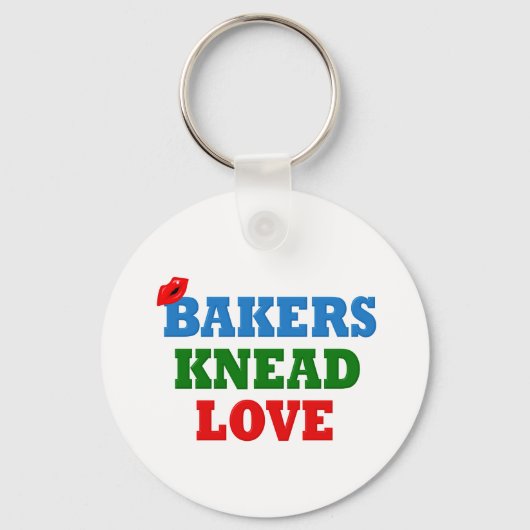 Funny Bakers need (Knead) Love Sleutelhanger (Voorkant)
