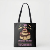 Funny Bakery Cake Baking Pastry Baker Tote Bag (Voorkant)