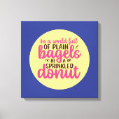 Funny Bakery is een geprinte Donut Kitchen-kunst Canvas Afdruk (Voorkant)