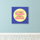 Funny Bakery is een geprinte Donut Kitchen-kunst Canvas Afdruk (Insitu (Houten vloer))