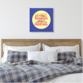 Funny Bakery is een geprinte Donut Kitchen-kunst Canvas Afdruk (Insitu (Slaapkamer))