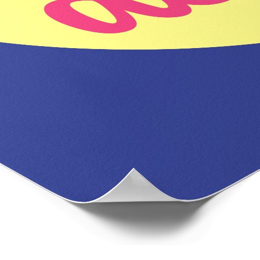 Funny Bakery is een geprinte Donut Kitchen-kunst Poster (Hoek)