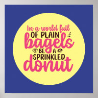 Funny Bakery is een geprinte Donut Kitchen-kunst