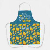 Funny Baking Bread Let's Get Toasted Lemon Pattern Schort (Voorkant)