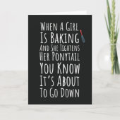 Funny Baking Cards For Her Teen Girls Women Baker Kaart (Voorkant)