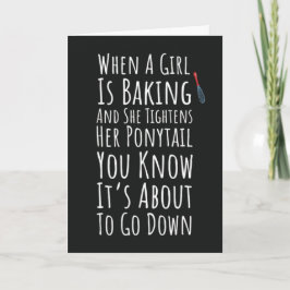 Funny Baking Cards For Her Teen Girls Women Baker Kaart