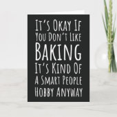Funny Baking Cards Humor Happy Baker Humorous Kaart (Voorkant)