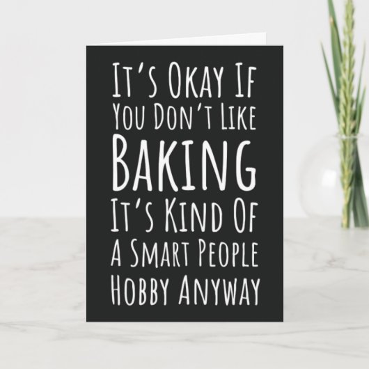Funny Baking Cards Humor Happy Baker Humorous Kaart (Voorkant)