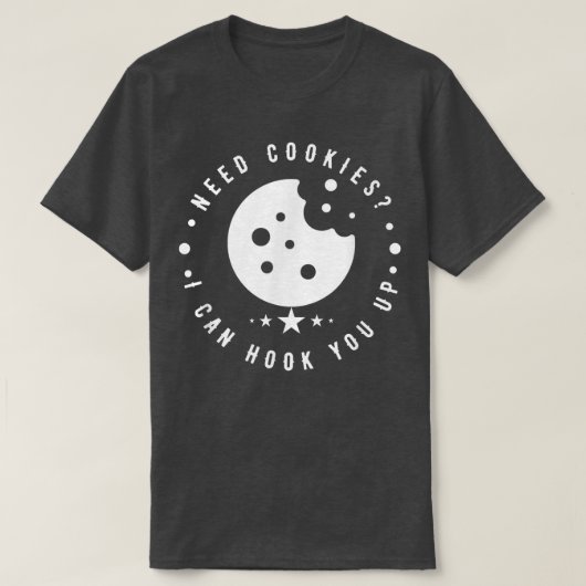 Funny Baking Cookies citaat, Cool Cooking Ba T-shirt (Design voorkant)