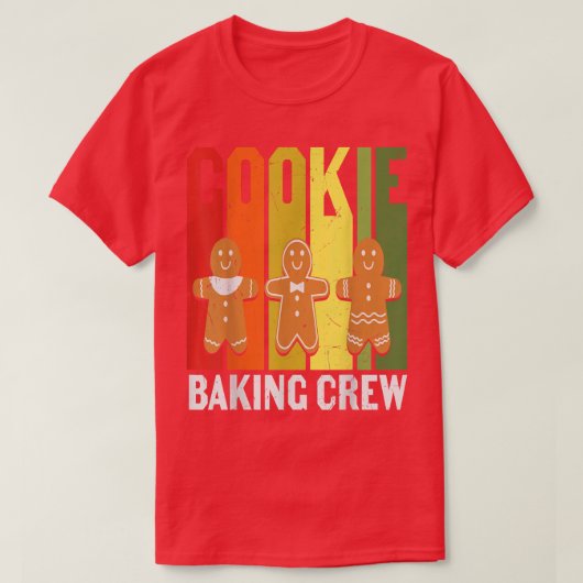 Funny Baking Crew houdt van koekjes grafisch voor  T-shirt (Design voorkant)