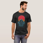 Funny Baking Cupcake Baker Cupcake 80s Retro T-shirt (Voorkant volledig)