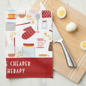 Funny Baking Gezegde Modern Kitchen Red Theedoek (Quarter Fold)