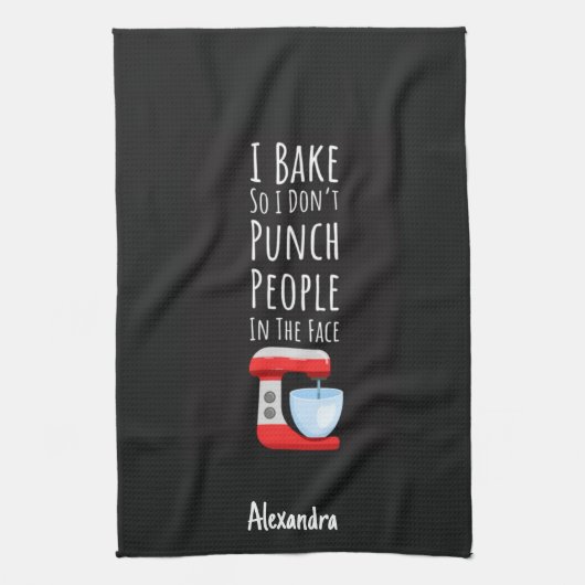Funny Baking Gifts For Adults Baker Custom Humor Theedoek (Verticaal)