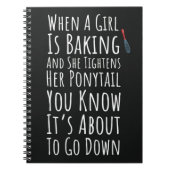 Funny Baking Gifts For Her Teen Girls Women Baker Notitieboek (Voorkant)