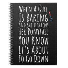Funny Baking Gifts For Her Teen Girls Women Baker Notitieboek