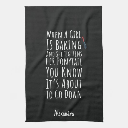 Funny Baking Gifts For Her Teen Girls Women Baker Theedoek (Verticaal)