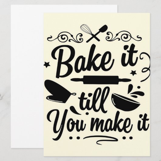 Funny Baking I Funny |Cooking Giften (Voorkant / Achterkant)