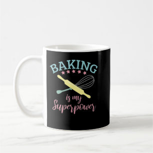 Funny Baking is mijn Superpower Baker Chef Gift Koffiemok